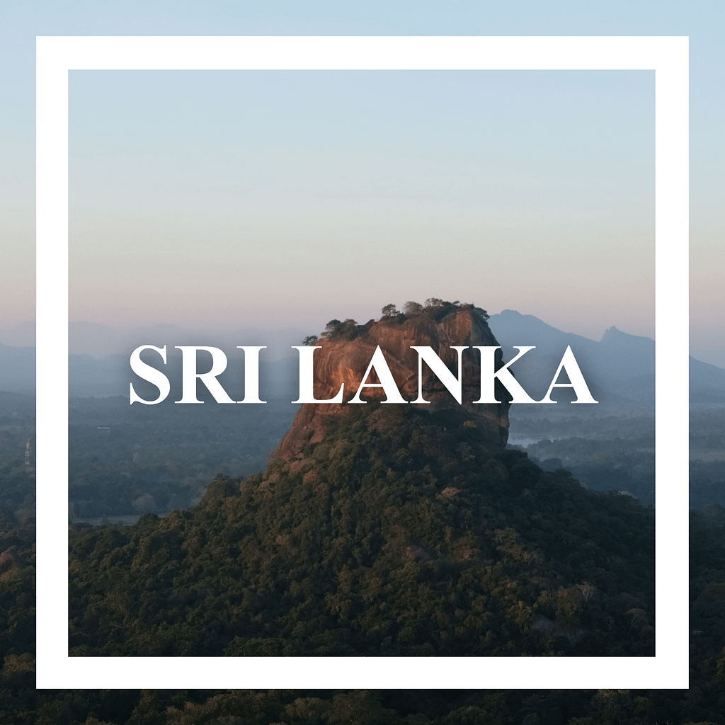Sri Lanka Sigirya lion rock au levé de soleil