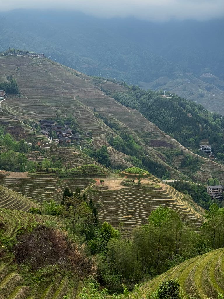 Chine Dazhai vue sur les rizières, Chine