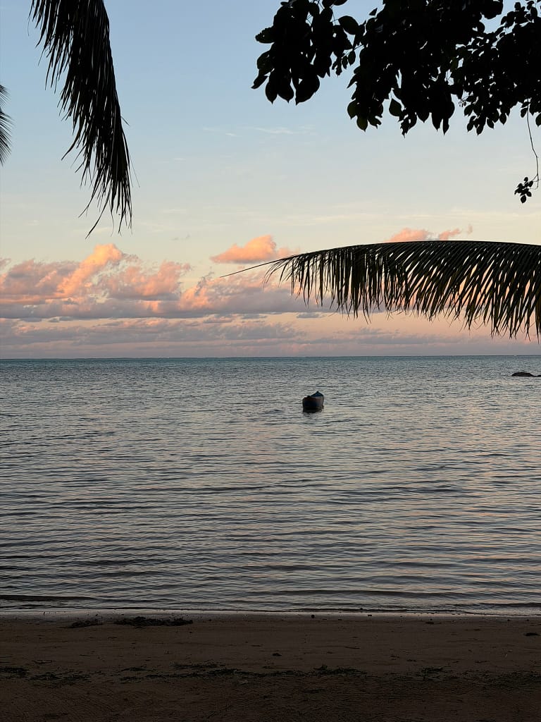 plus beau coucher de soleil à l'île aux Nattes Madagascar